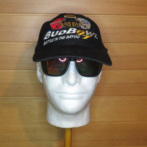 Vintage '97 Bud Bowl Hat with Pin - Picture 1 of 6